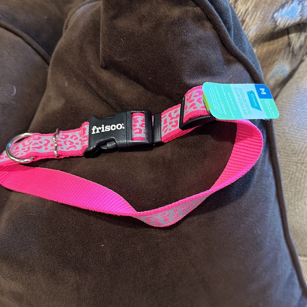 Dog collar Reflective Pink - Picture 2 of 5